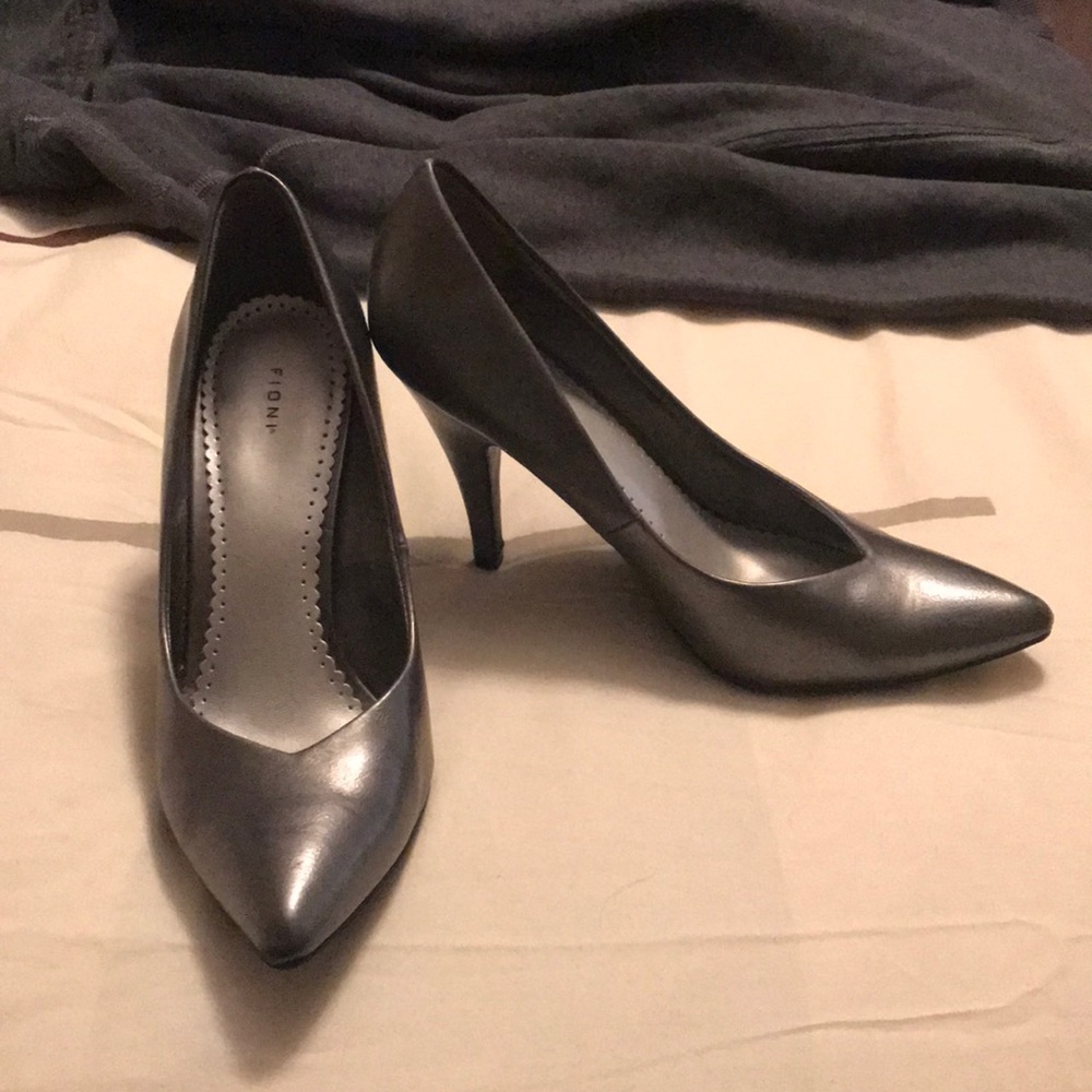 Gun metal heels